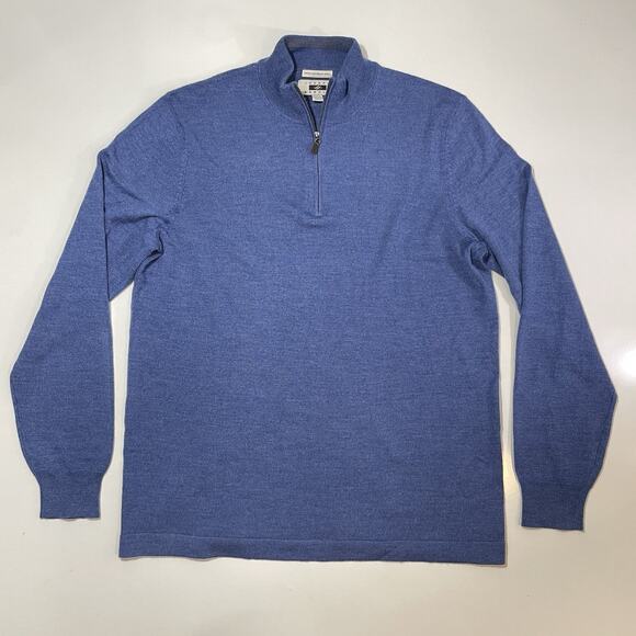 Joseph Abboud Extra Fine Merino Wool Men's Size XL T 1/4 Zip Pullover Sweater - Picture 1 of 8